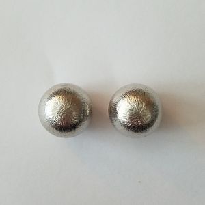 Silver Sphere Earrings